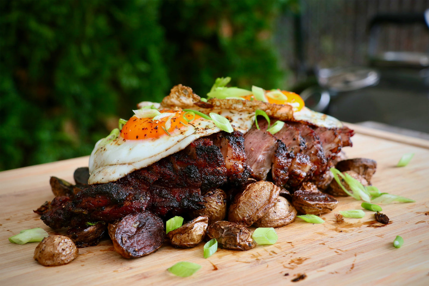 Steak And Eggs for Breakfast/Brunch on the Grill