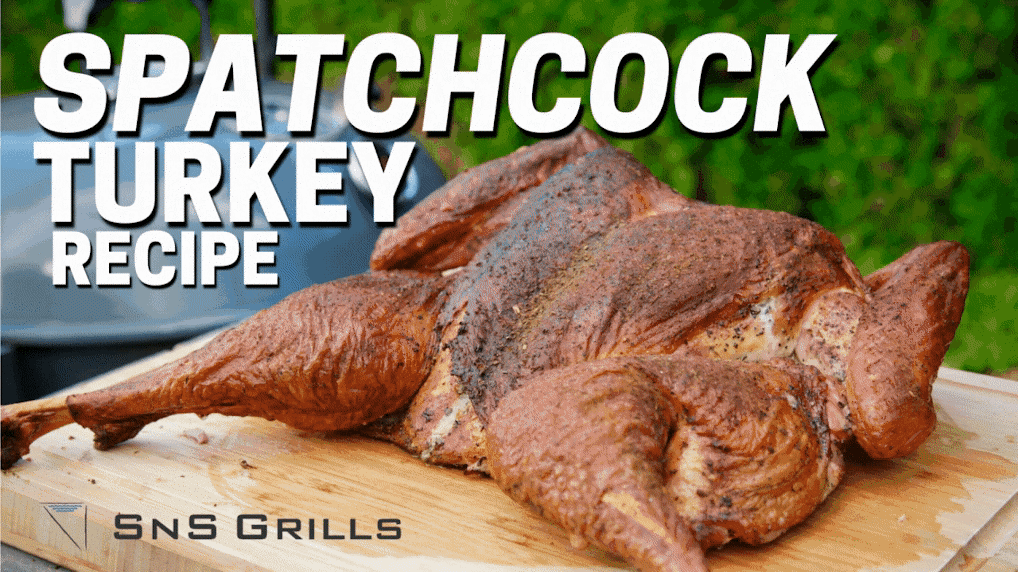 Smoking a Spatchcock Turkey on the SnS Charcoal Kettle Grill SnS