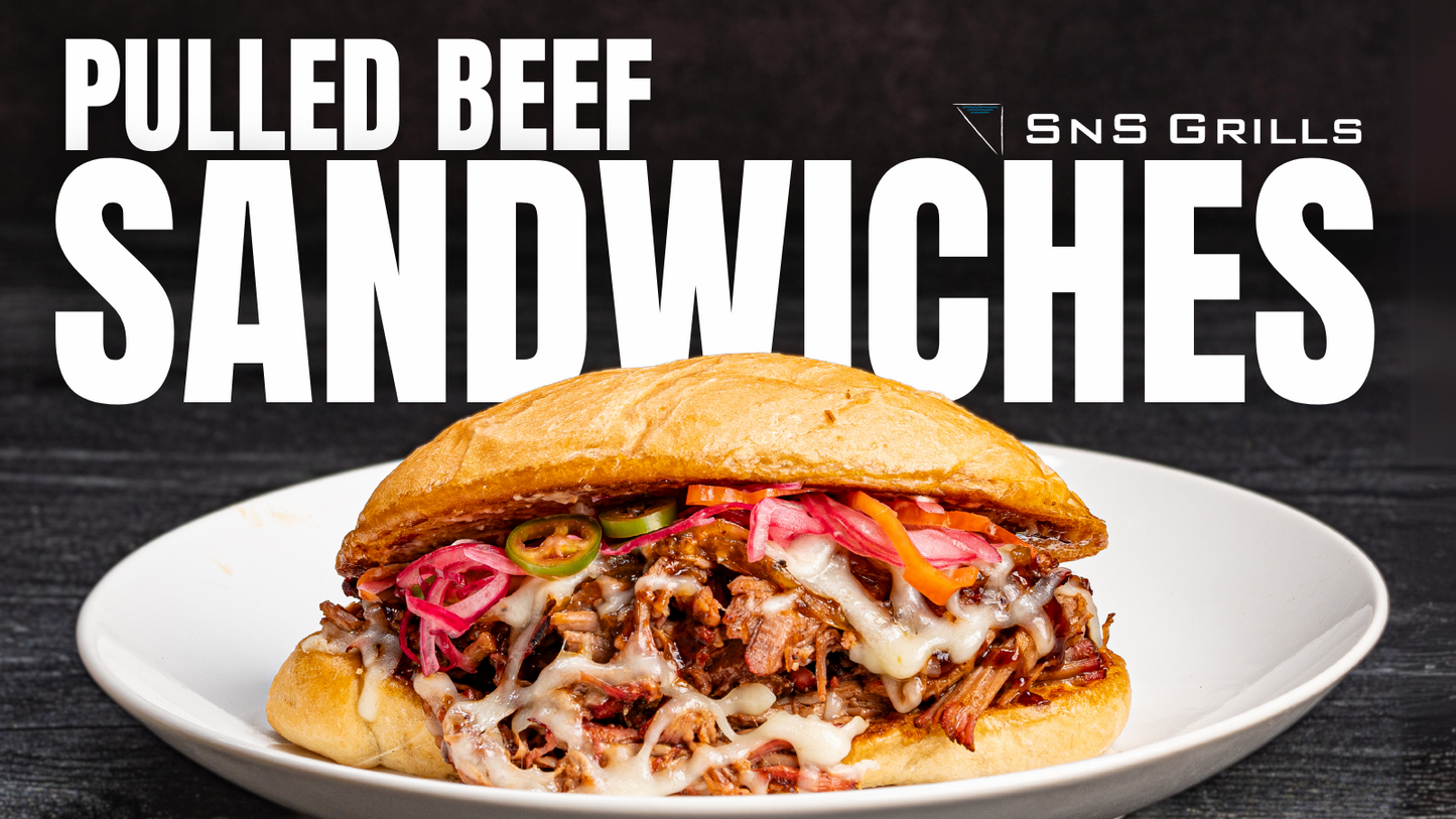 Smoked Pulled Beef Sandwiches