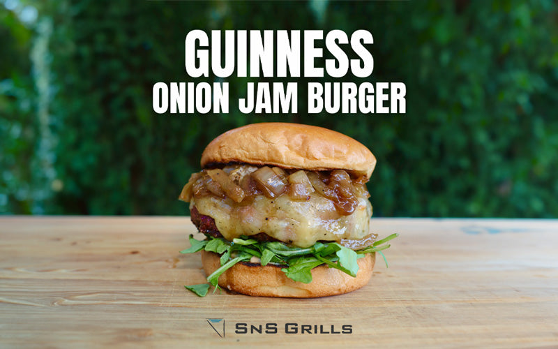 Guinness Onion Jam Burger Recipe