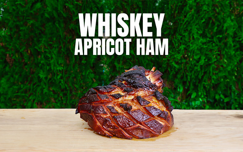 Whiskey Apricot Glazed Ham