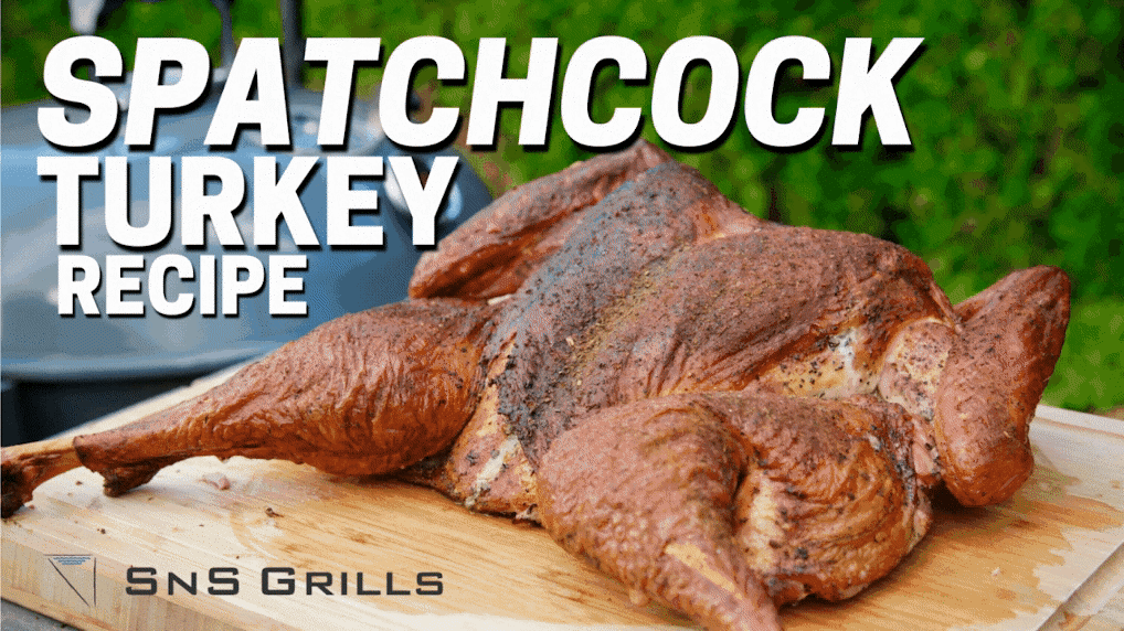 Smoking a Spatchcock Turkey on the SnS Charcoal Kettle Grill