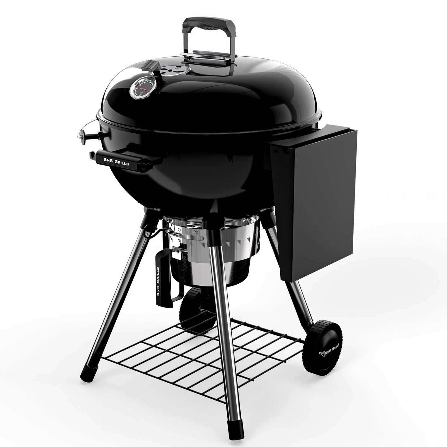 SnS Grills Original Charcoal Kettle Grill & Smoker