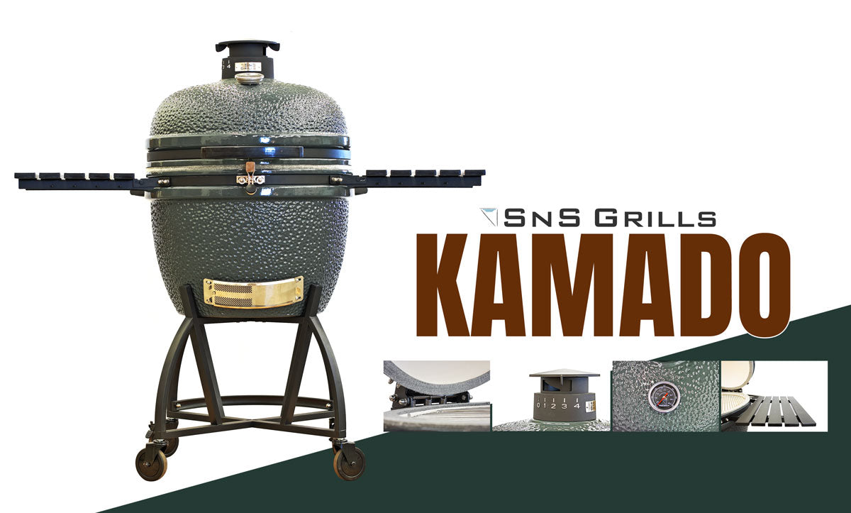 Slow 'N Sear Deluxe Kamado | SnS Grills