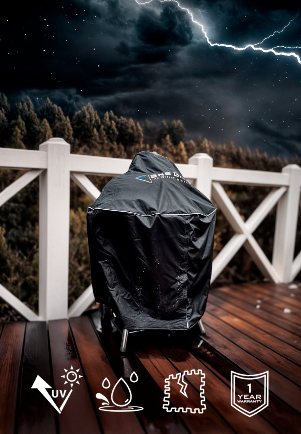 Slow 'N Sear® Kettle Grill Cover | SnS Grills