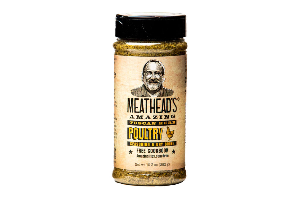 Based on Meathead’s Simon & Garfunkel Rub, this herb-based rub features parsley, sage, rosemary, thyme and other ingredients, all working in unison to create unparalleled flavor. While it is designed for poultry, it also works well with pork, veal, seafood, vegetables, and so much more. | Amazing Ribs | SnS Grills