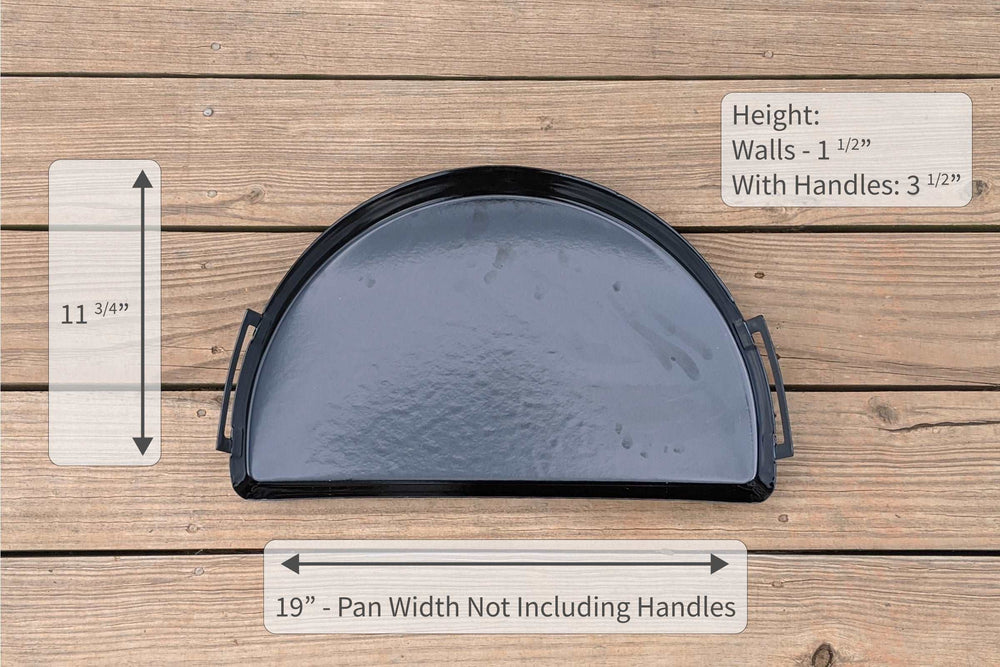 SNS Grills Drip 'N Griddle Pan Deluxe - Fits Weber 22-Inch Kettle