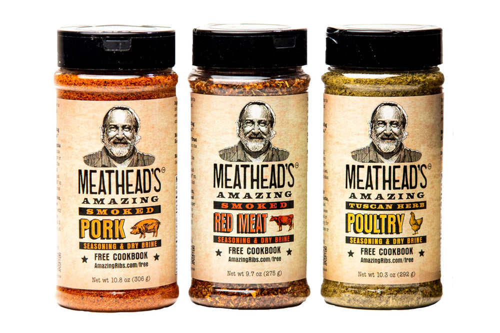 This bundle makes it easy for you to purchase all three of the "Meathead's Amazing" Seasonings & Dry Brines. | Amazing Ribs | SnS Grills